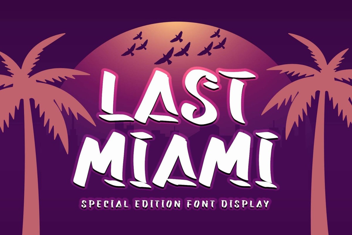 폰트 Last Miami