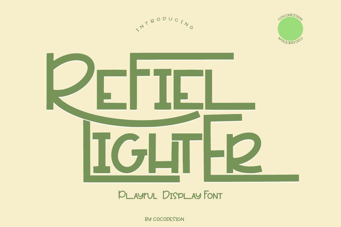 폰트 Refiel Lighter