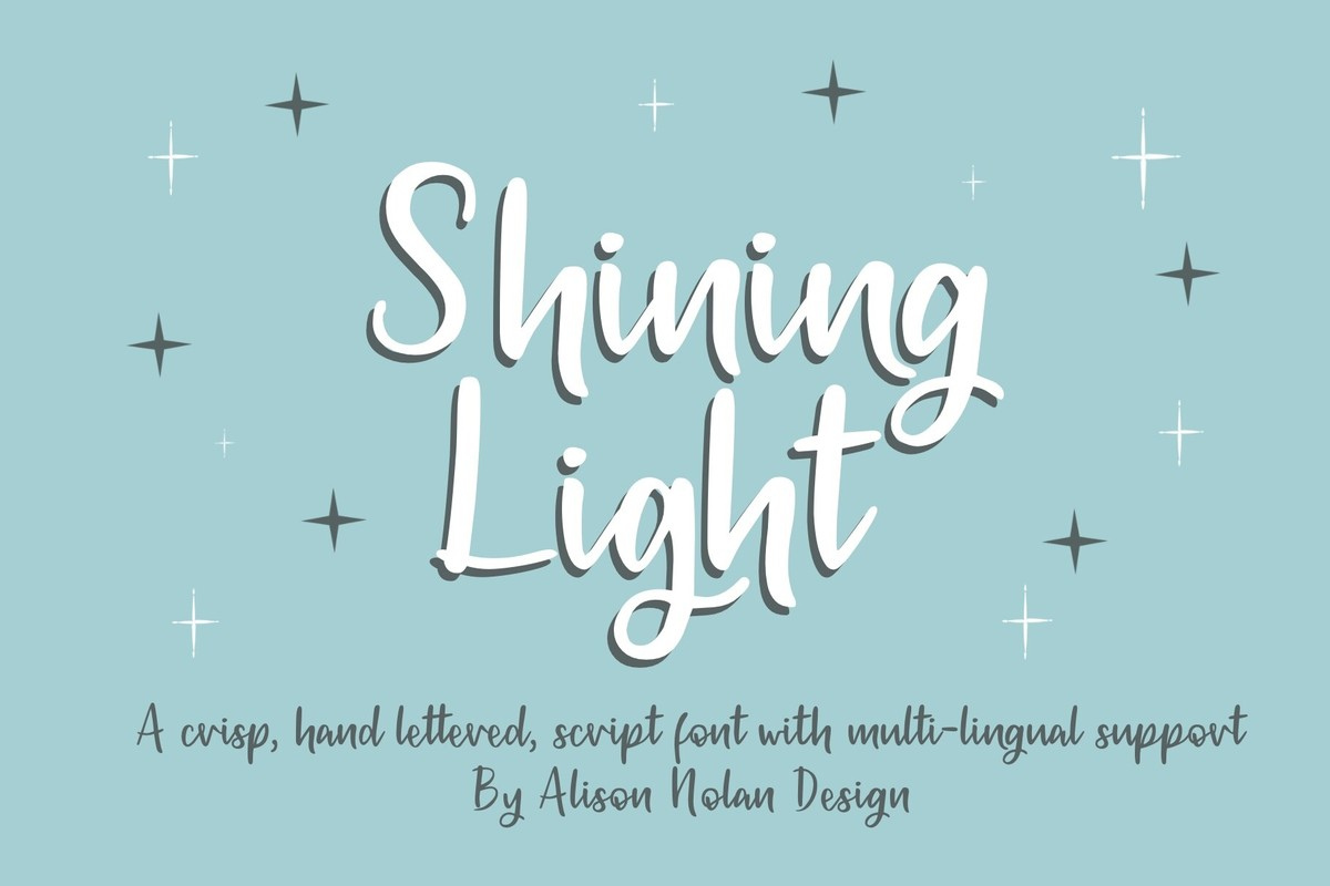 폰트 Shining Light