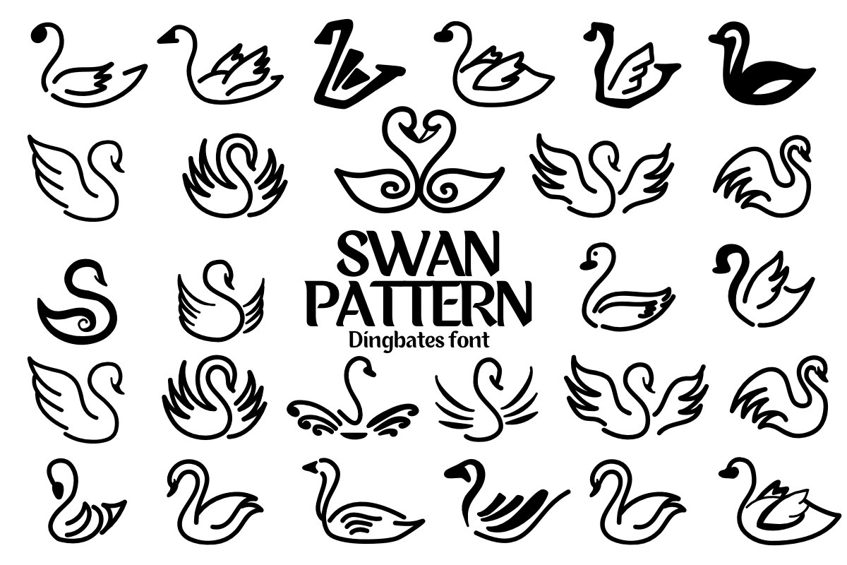 폰트 Swan Pattern