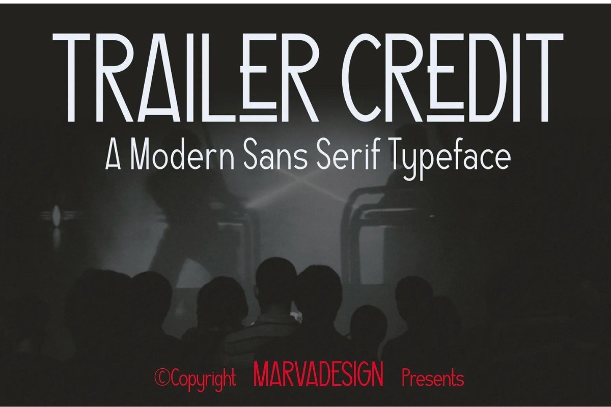 폰트 Trailer Credit