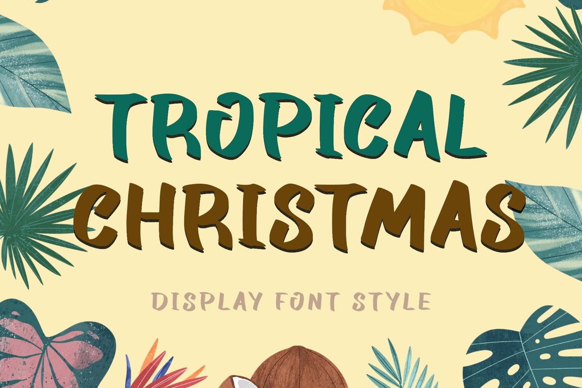 폰트 Tropical Christmas