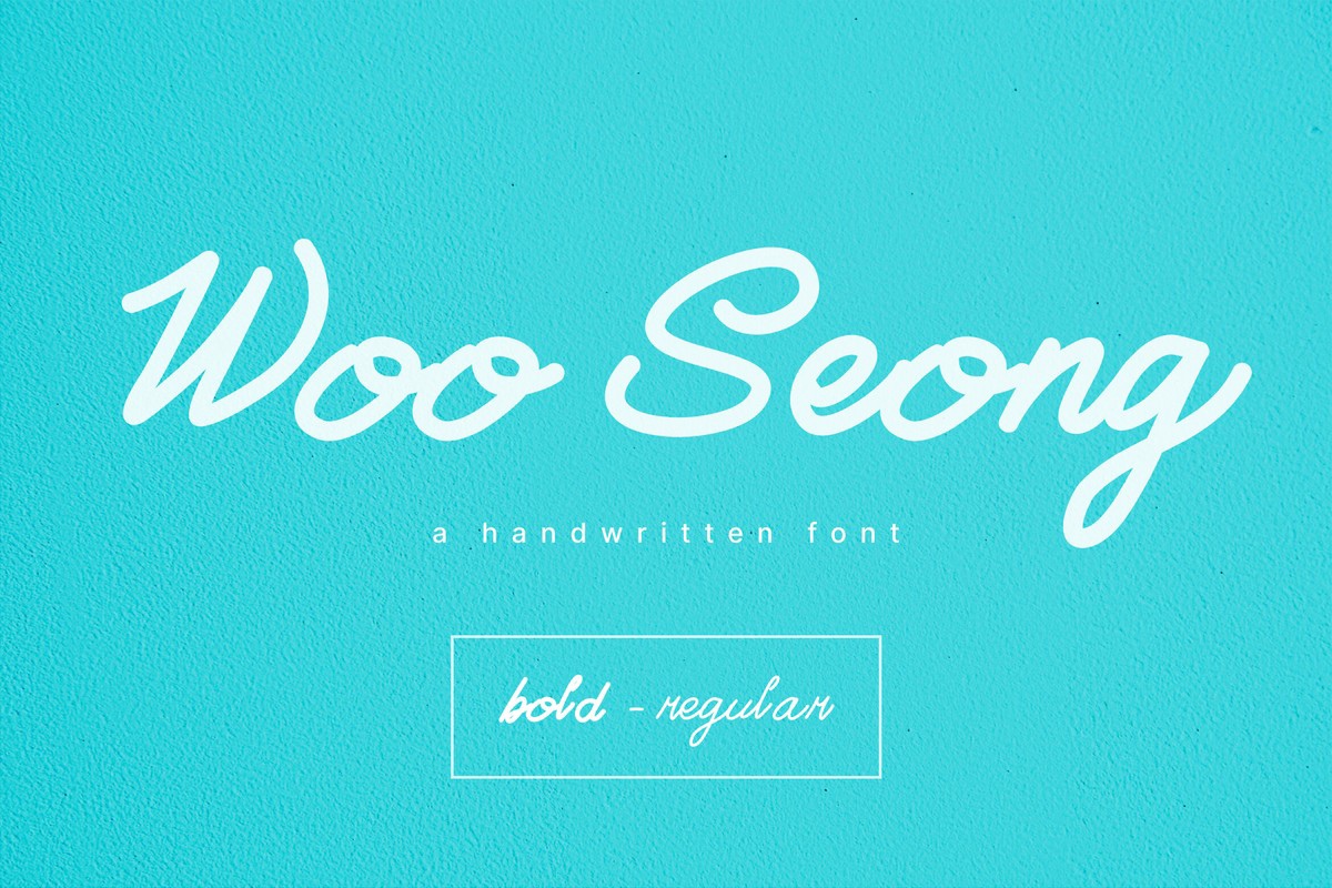 폰트 Woo Seong