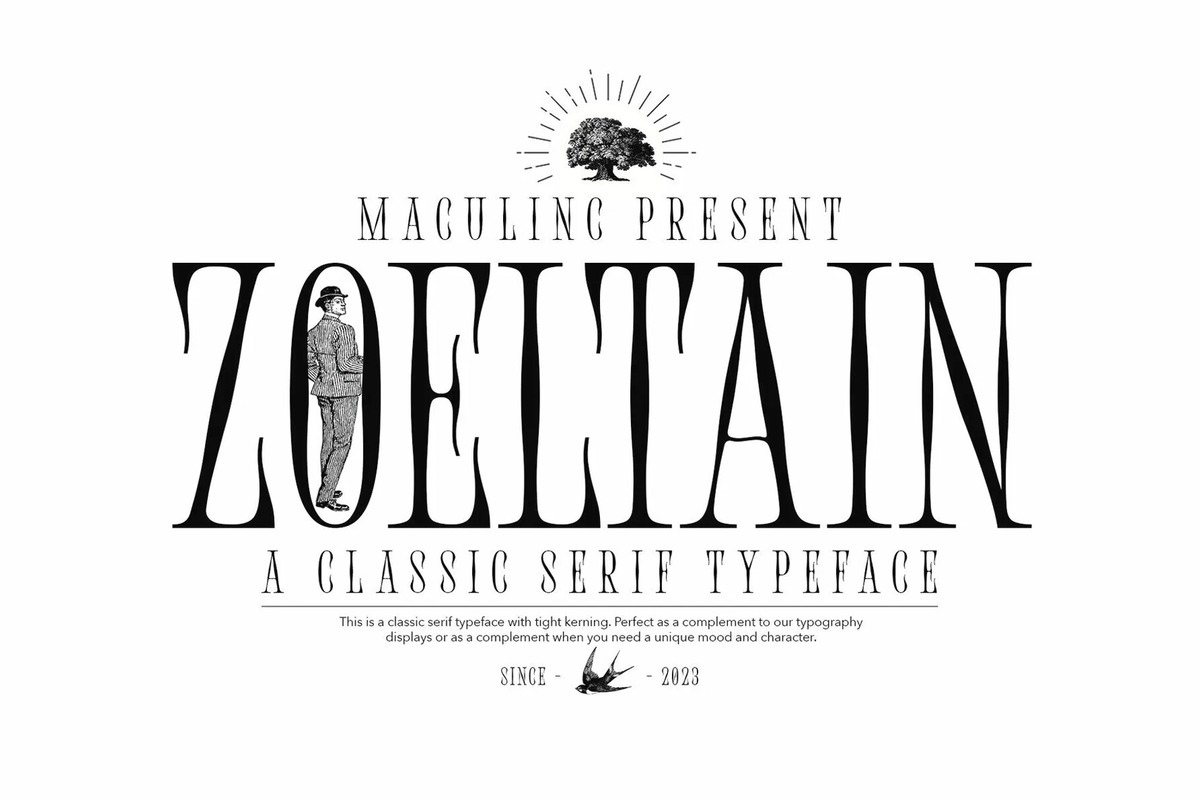 폰트 Zoeltain Classic Serif