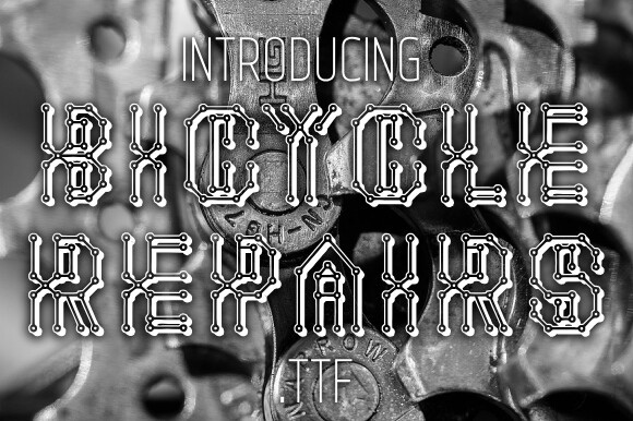 폰트 Bicycle Repairs