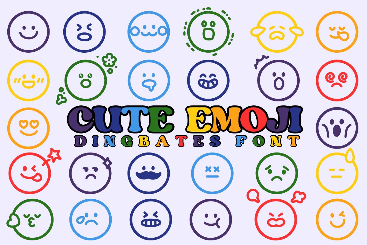 폰트 Cute Emoji