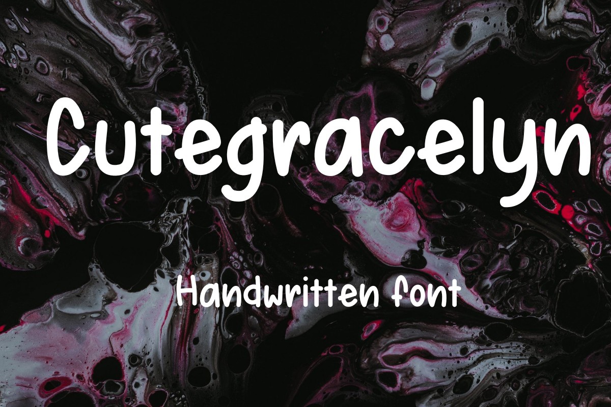 폰트 Cutegracelyn