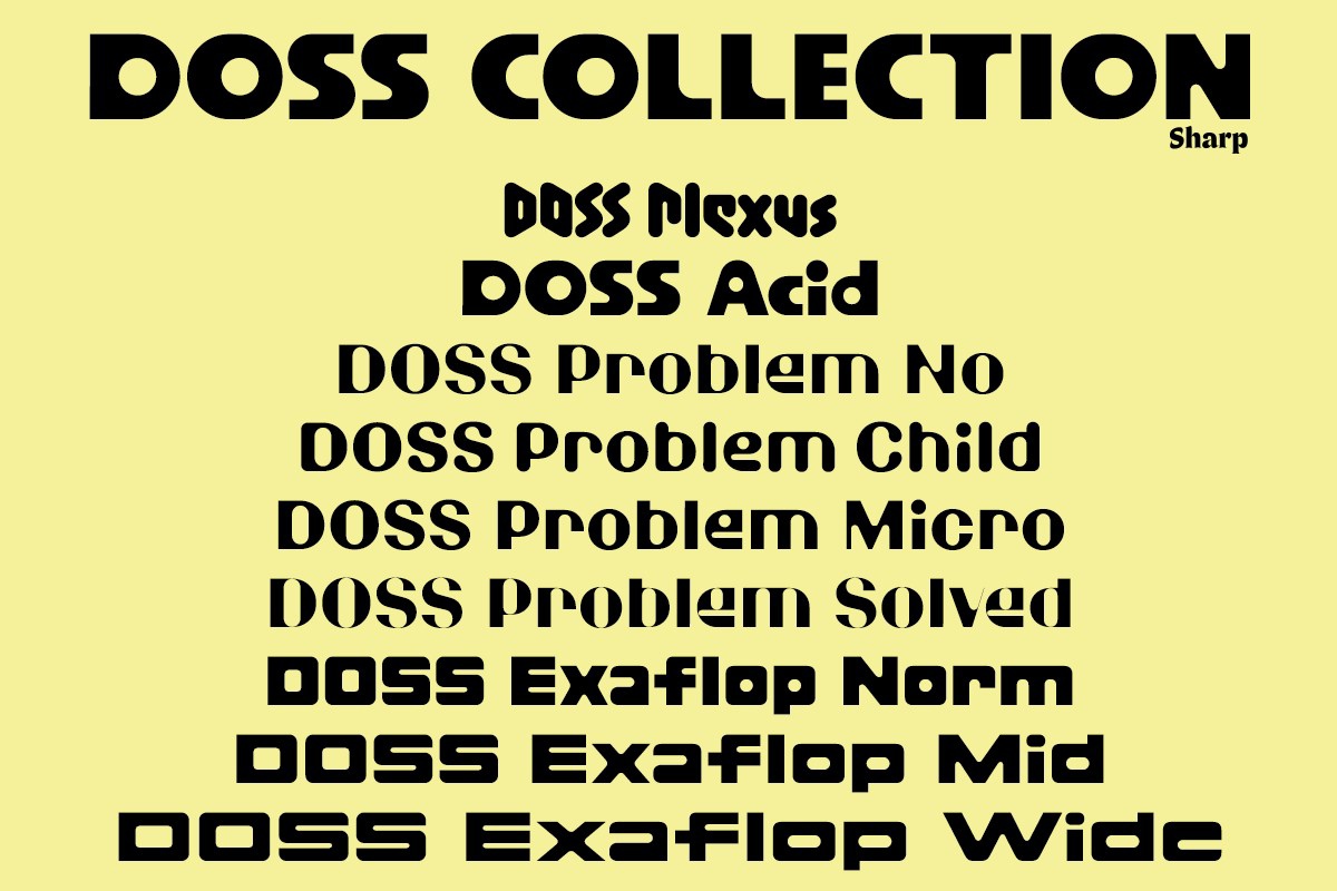 폰트 DOSS Collection