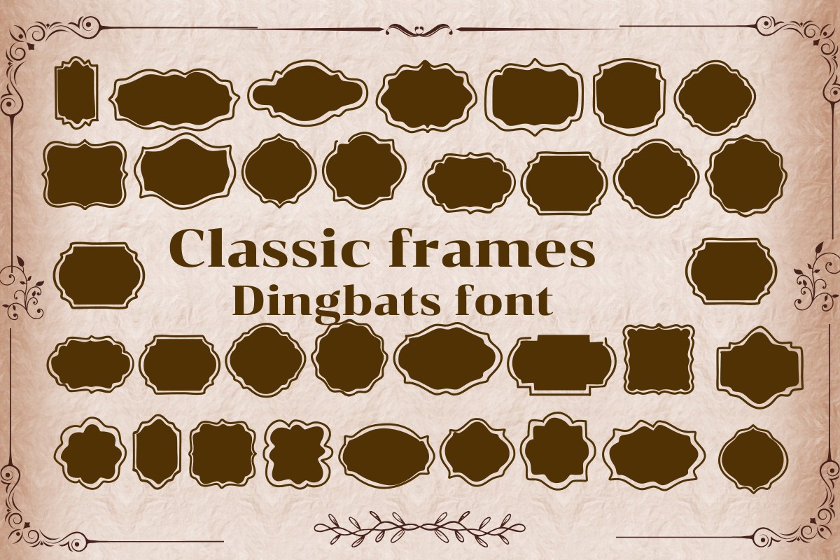 폰트 Classic Frames