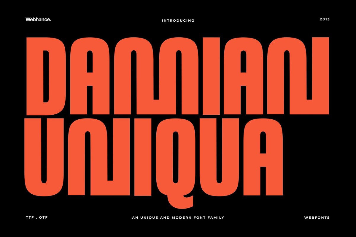 폰트 Damian Uniqua