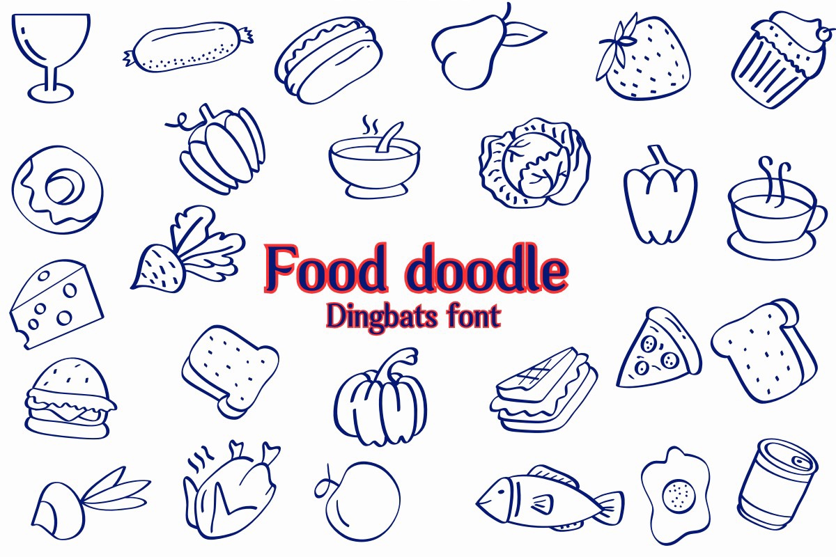 폰트 Food Doodle