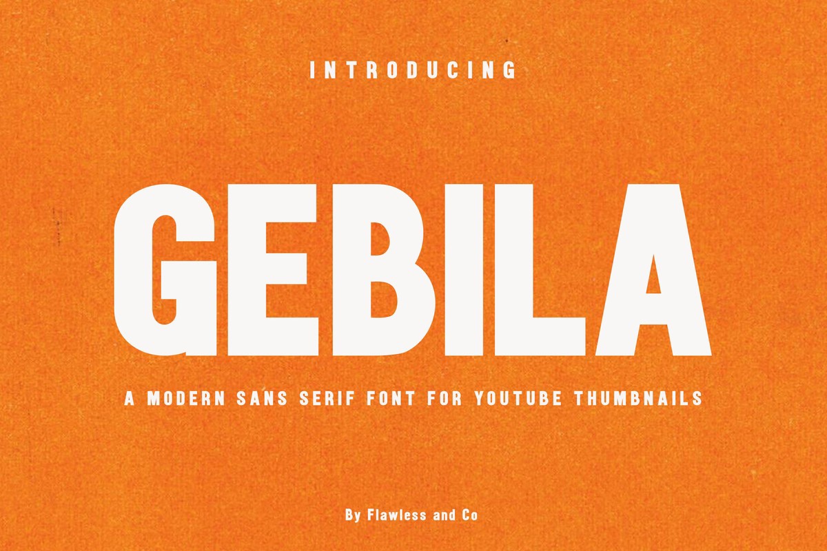폰트 Gebila