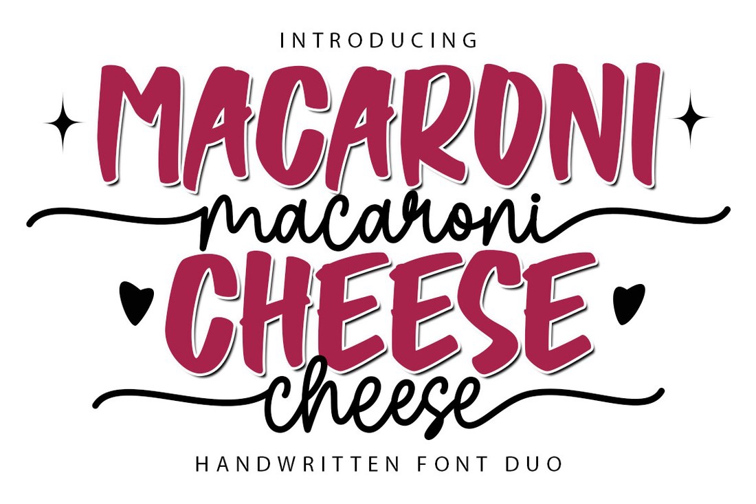 폰트 Macaroni Cheese Duo