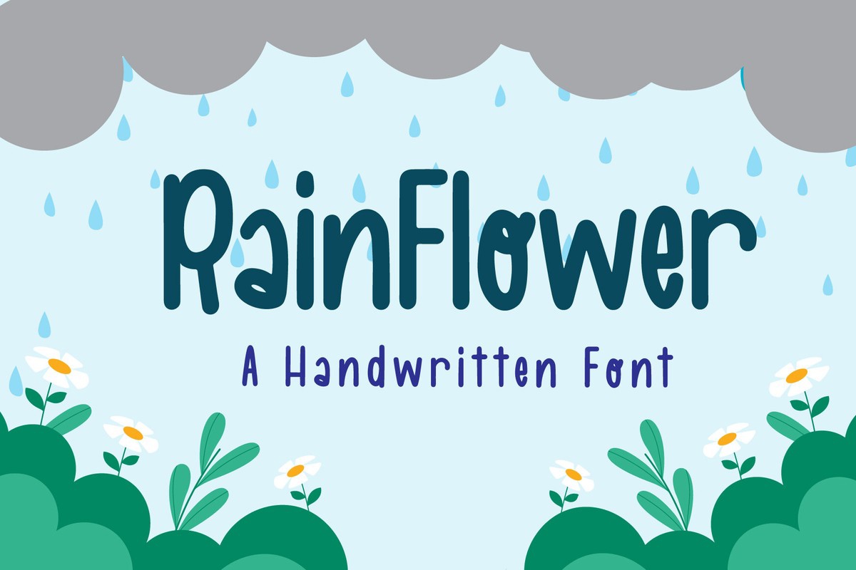 폰트 RainFlower