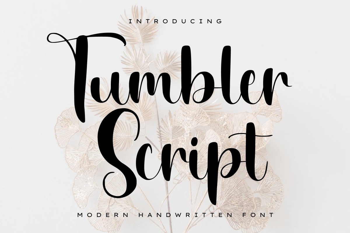 폰트 Tumbler Script