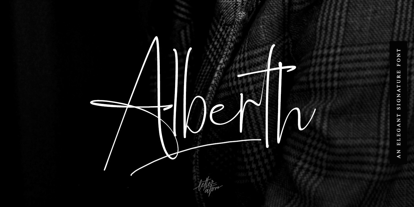 폰트 Alberth