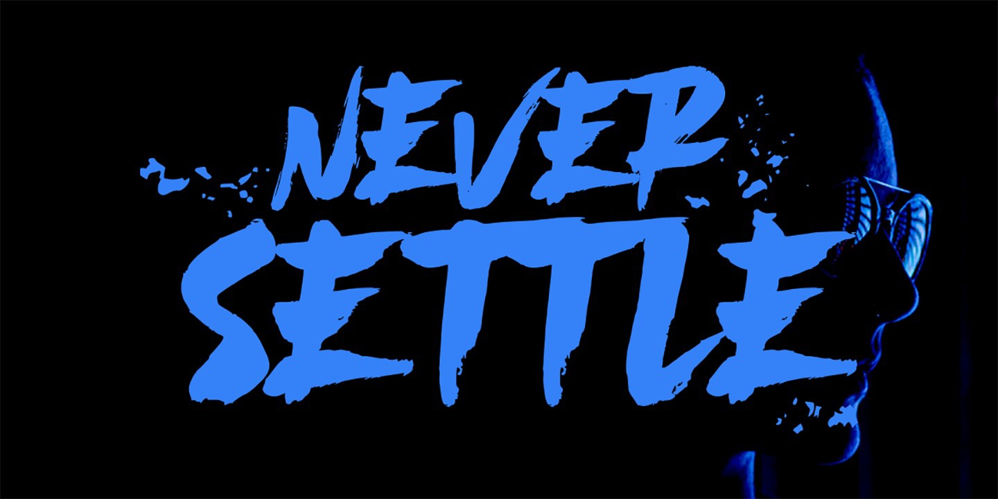 폰트 Never Settle
