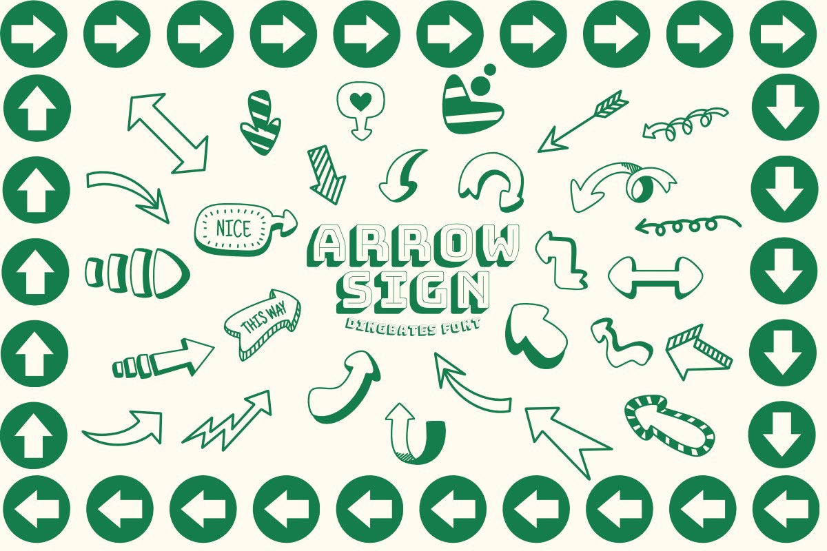 폰트 Arrow Sign