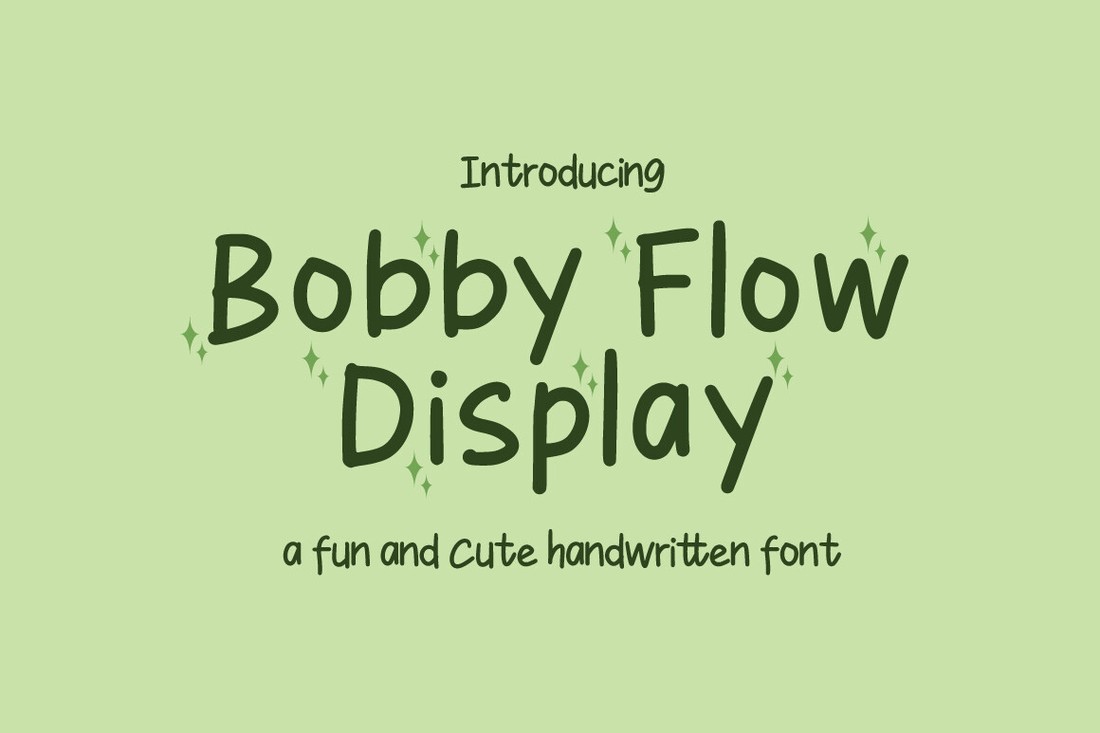 폰트 Bobby Flow Display