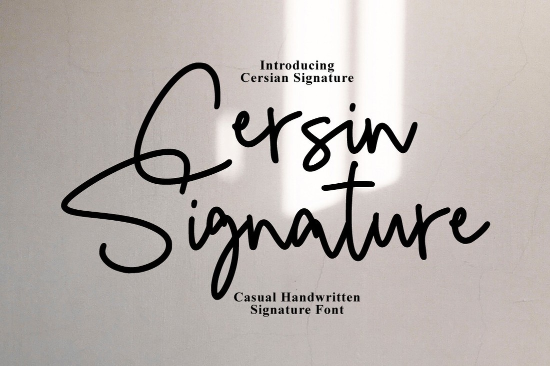 폰트 Cersin Signature