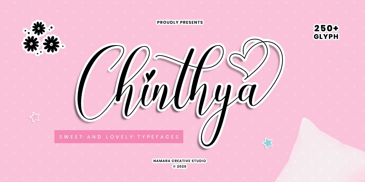 폰트 Chinthya