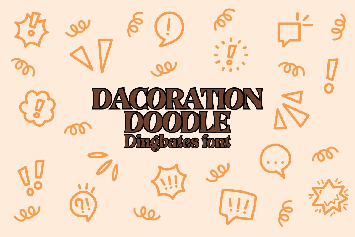 폰트 Dacoration Doodle