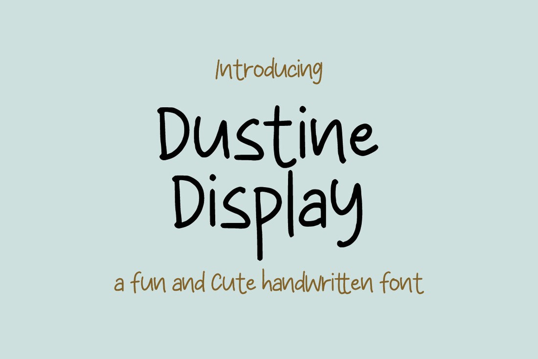 폰트 Dustine Display