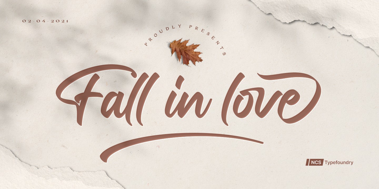 폰트 Fall in Love