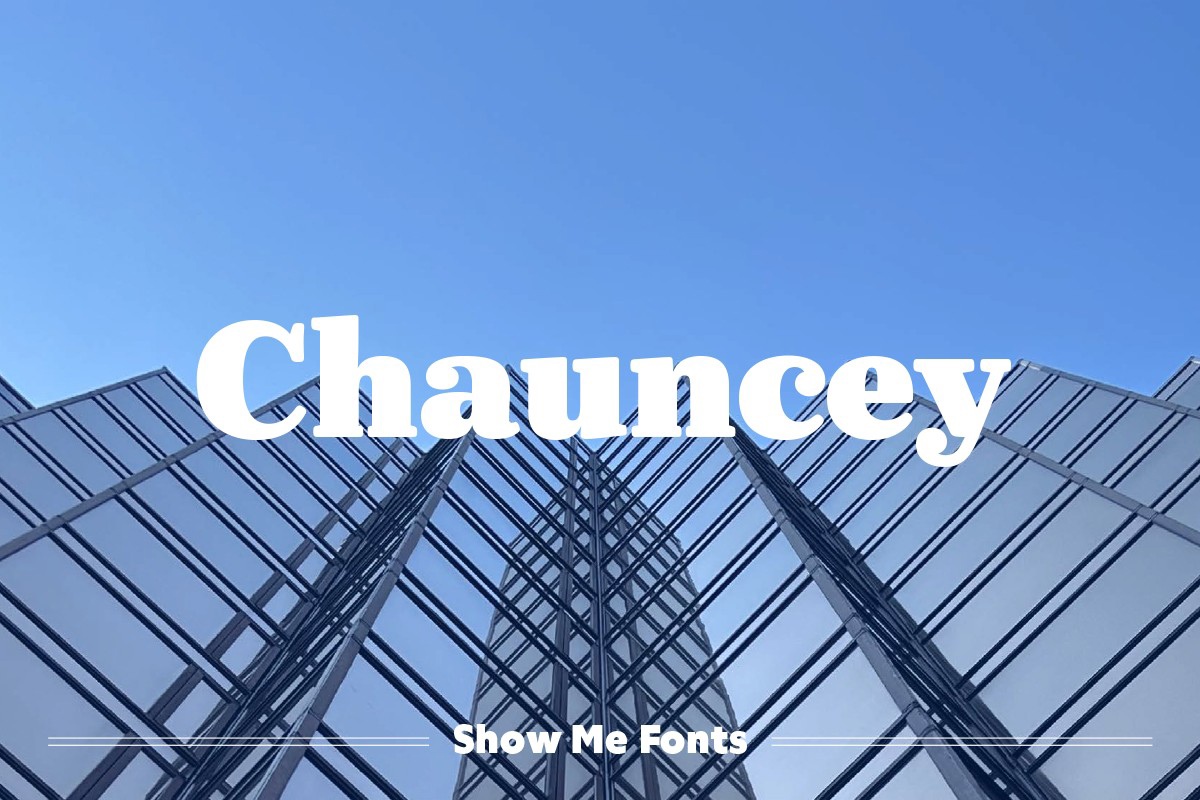 폰트 Chauncey