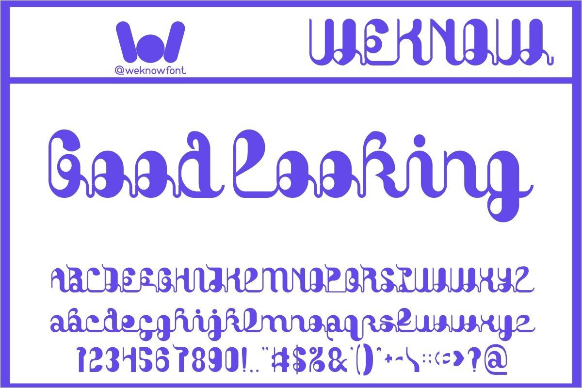 폰트 Good Looking