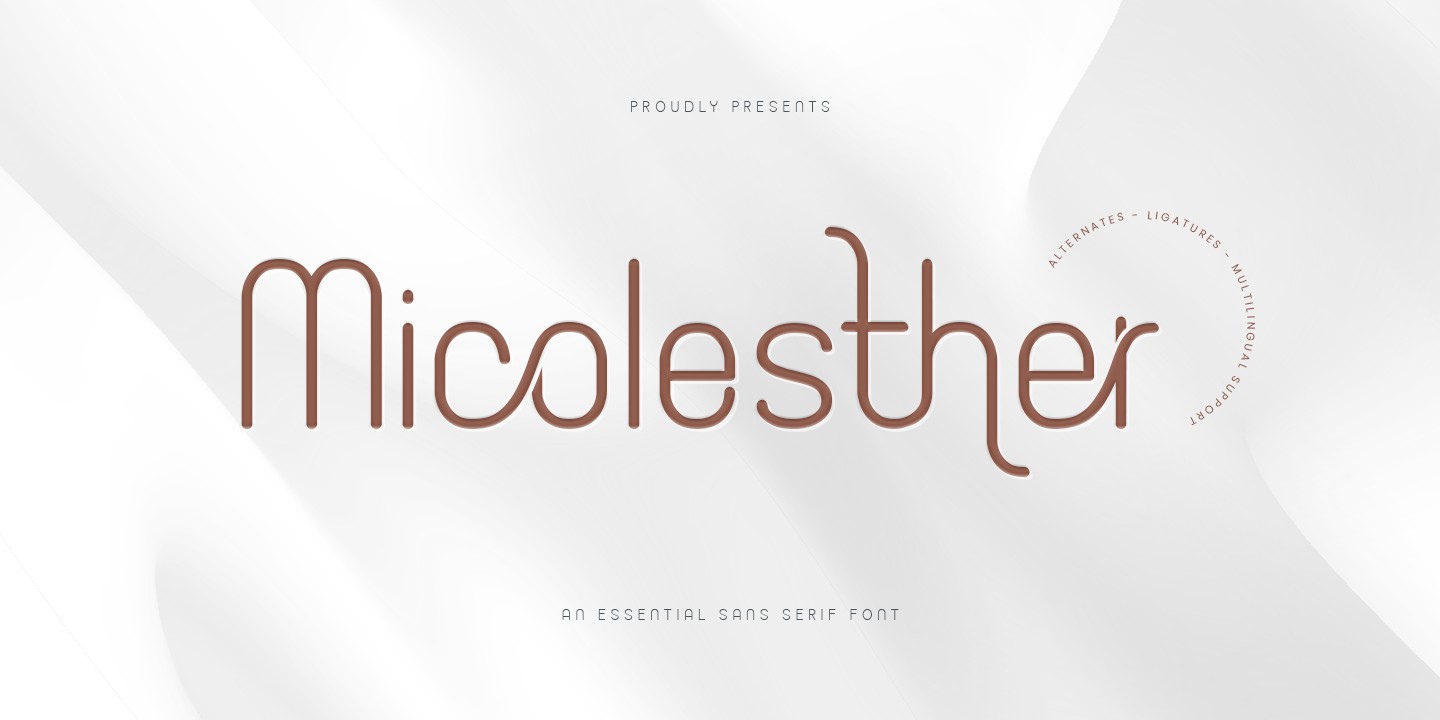 폰트 Micolesther