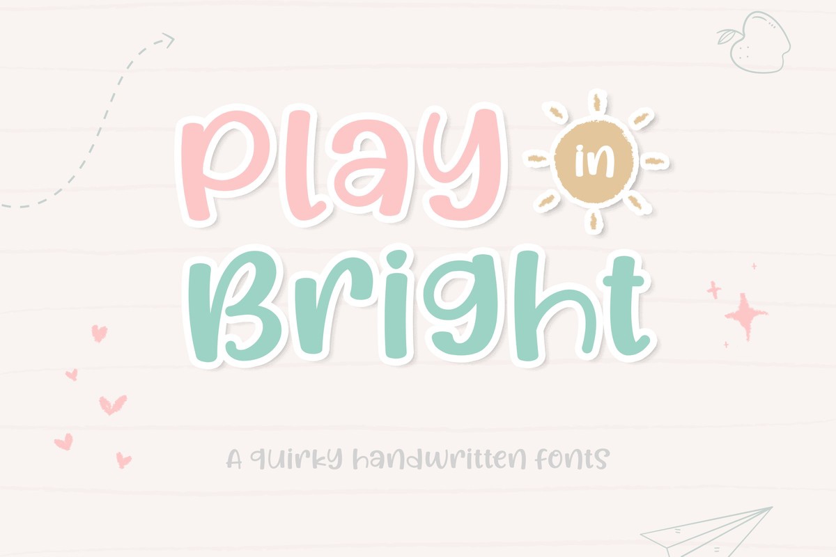 폰트 Play in Bright