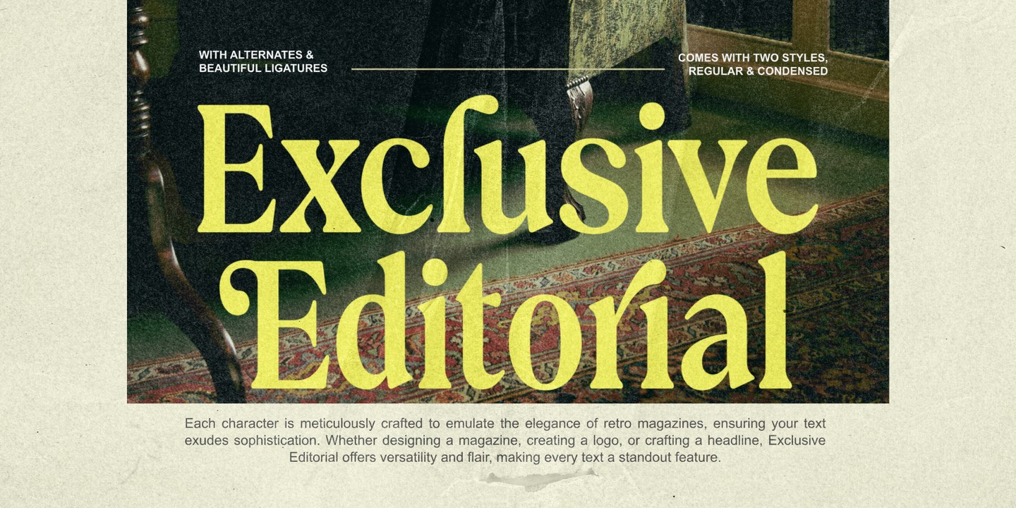 폰트 Exclusive Editorial