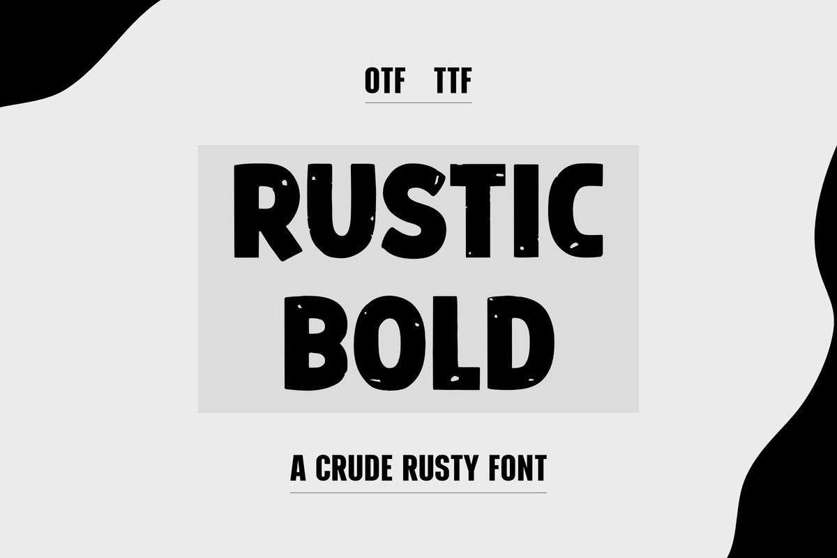 폰트 Rustic Bold