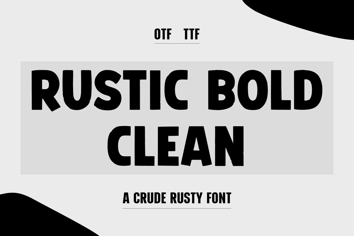 폰트 Rustic Bold Clean