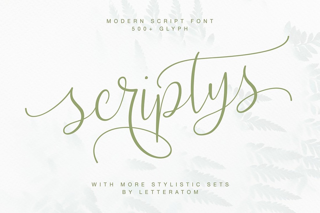 폰트 Scriptys