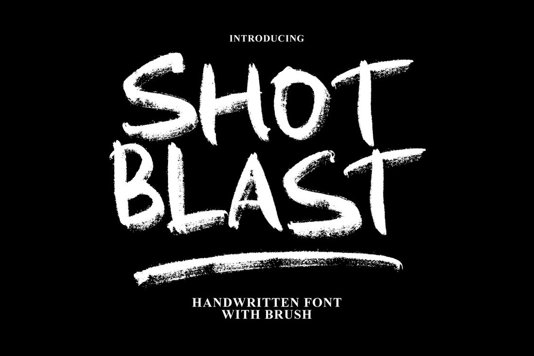 폰트 Shot Blast Brush