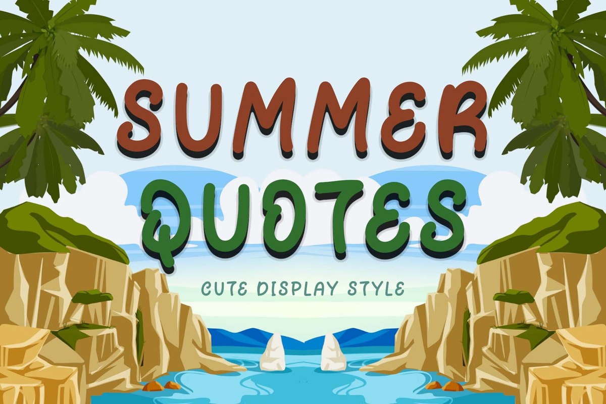 폰트 Summer Quotes