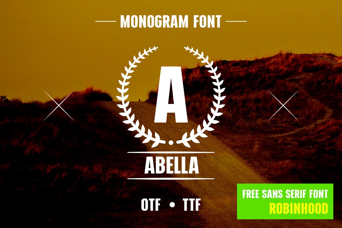 폰트 Wreath Letter Monogram