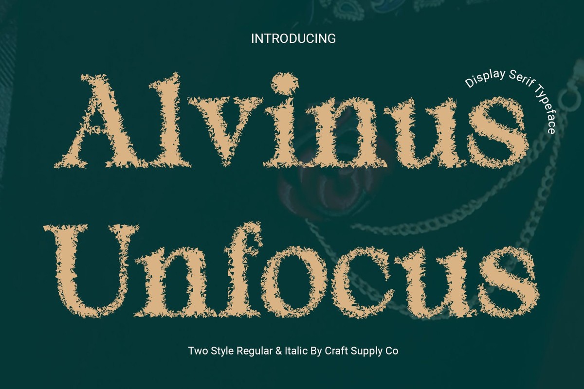 폰트 Alvinus Unfocus