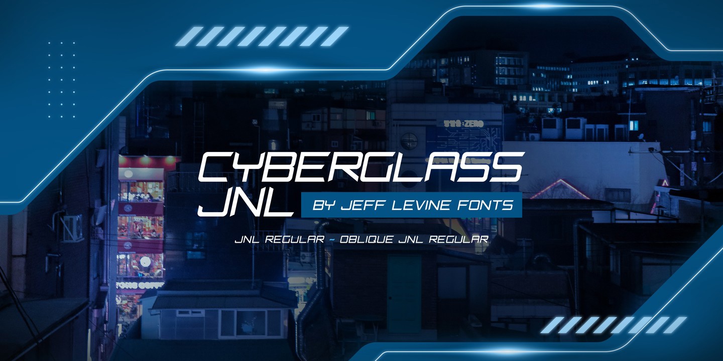 폰트 Cyberglass JNL
