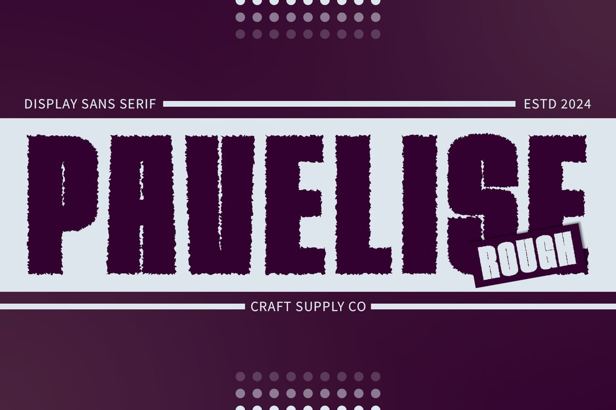 폰트 Pavelise Rough