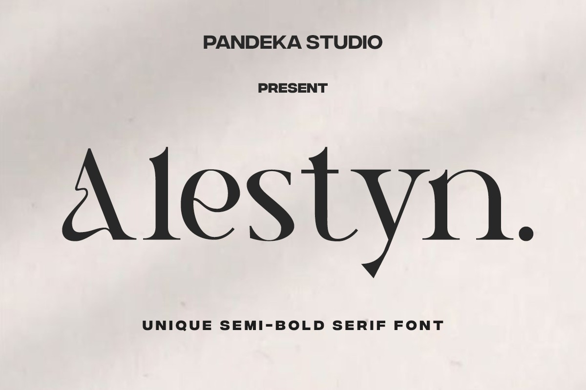 폰트 Alestyn