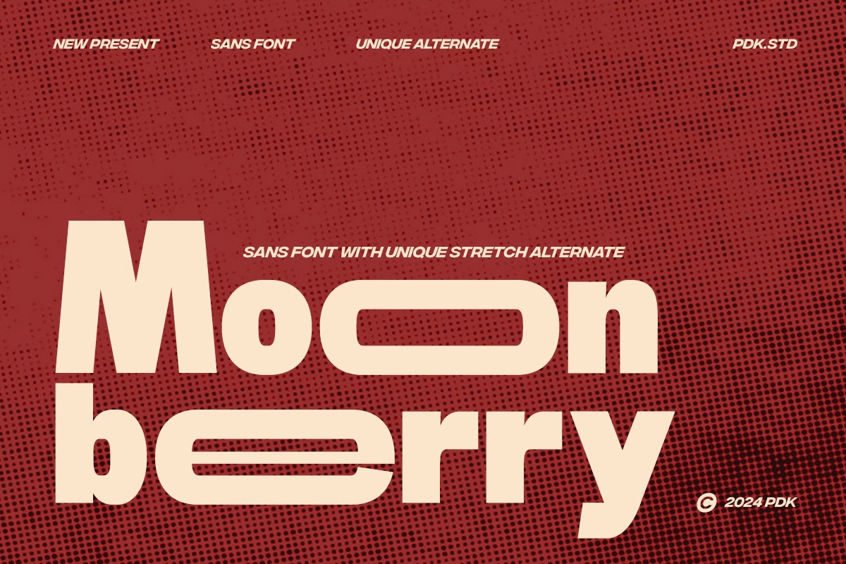 폰트 Moon Berry
