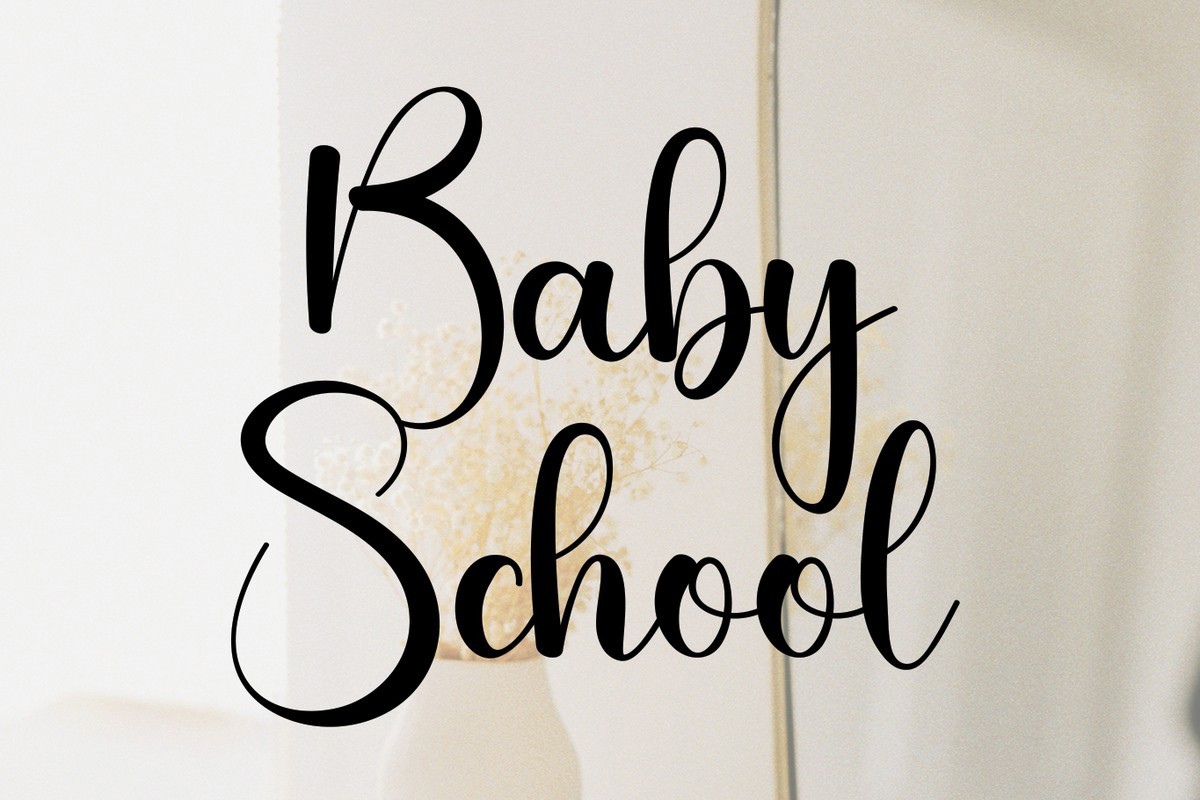 폰트 Baby School