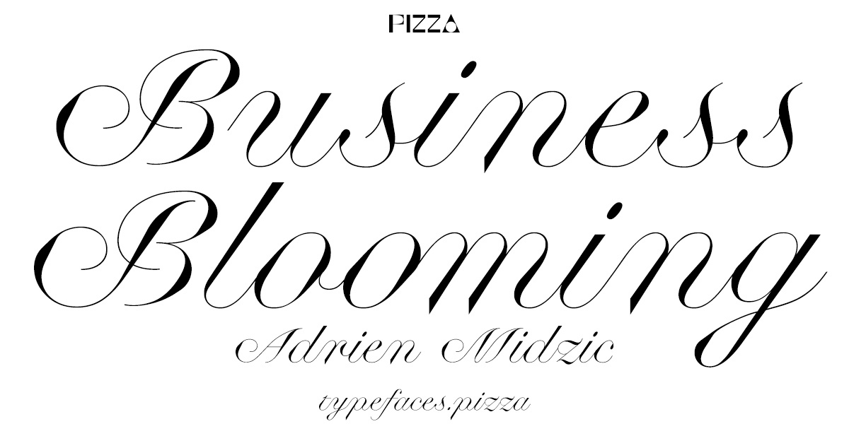 폰트 Business Blooming