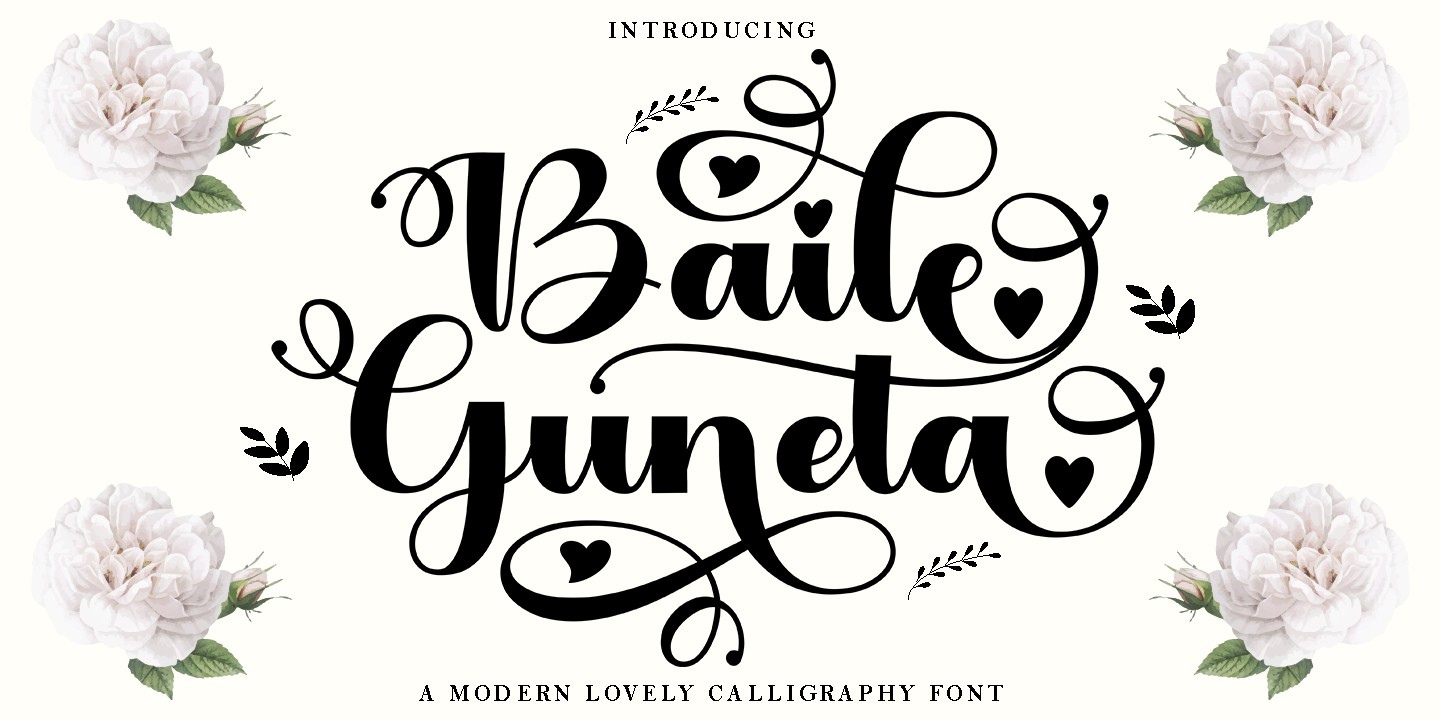 폰트 Baile Guneta