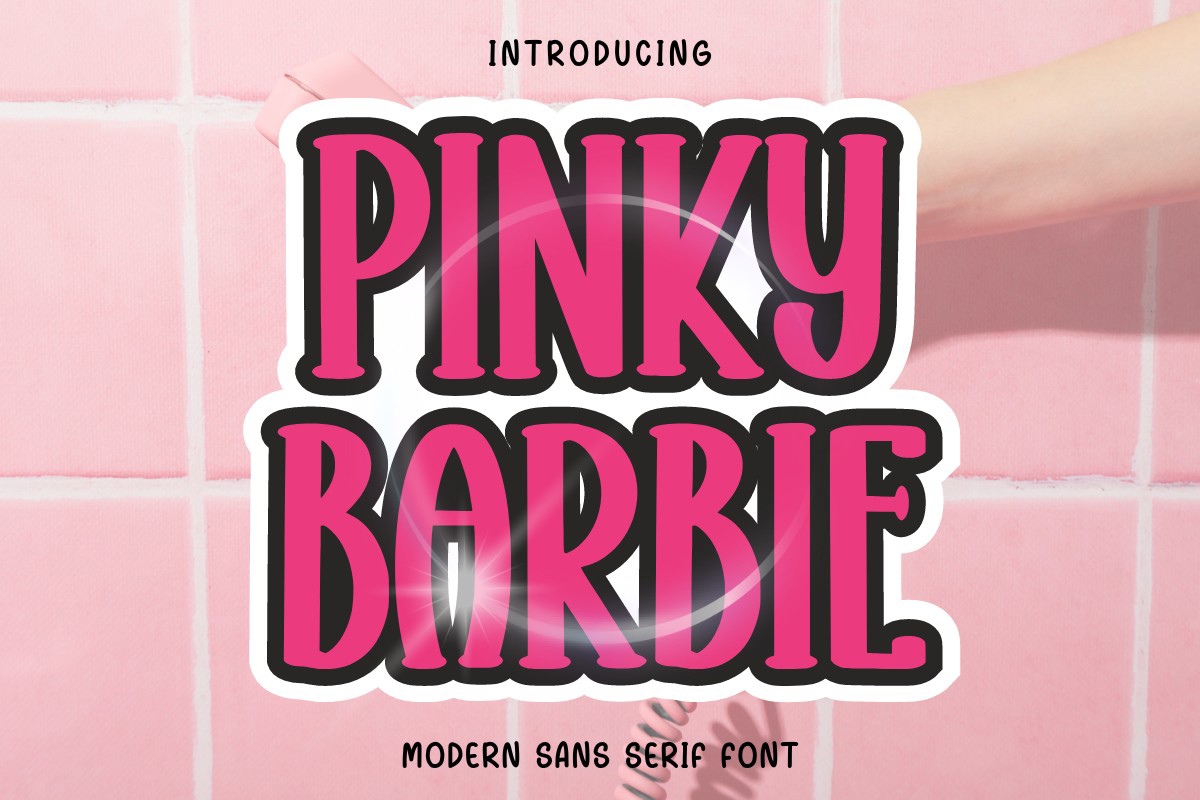 폰트 Pinky Barbie