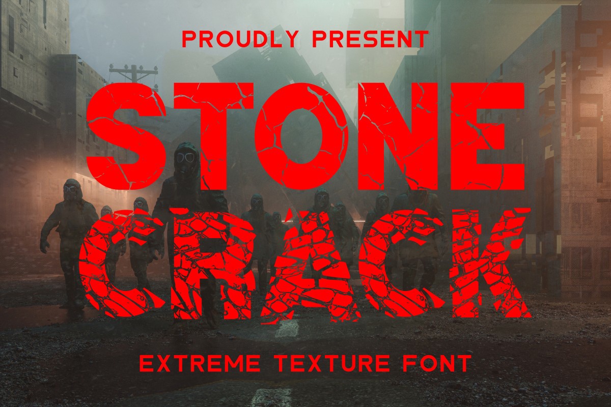 폰트 Stone Crack