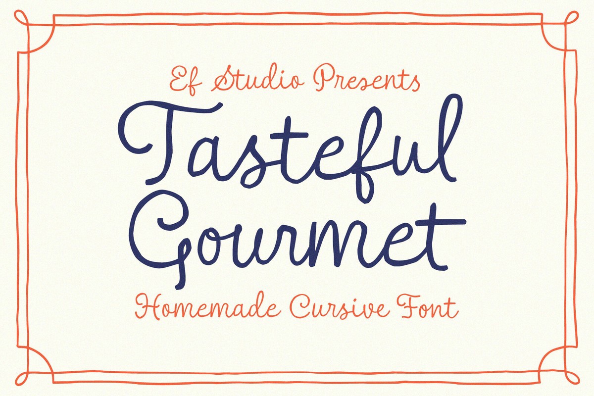 폰트 Tasteful Gourmet